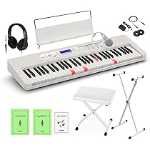 Amazon | CASIO LK-530 白スタンド・白イス・ヘッドホンセット